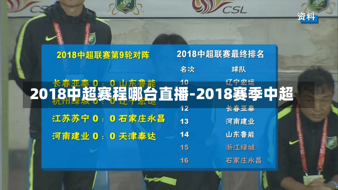 2018中超赛程哪台直播-2018赛季中超